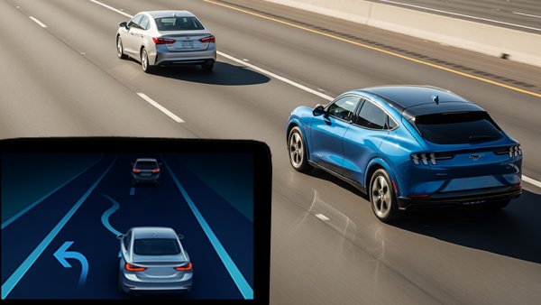 Mustang Mach-E Jadi Mobil Ford Pertama yang Bisa Menyalip Sendiri image